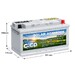 2 Bater�as Solar Servicio y Arranque  AGM 100 Amperios | 12V GN100-AGM Solar